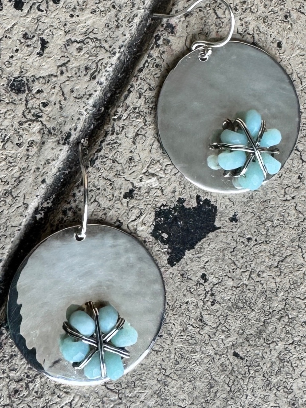 Silpada Quartzite Disk Earrings
